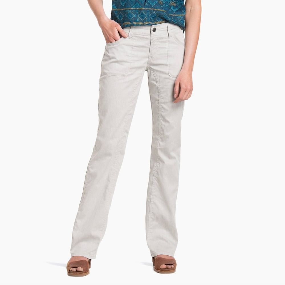 Kuhl Women's Straight Leg Pants in Light Beige